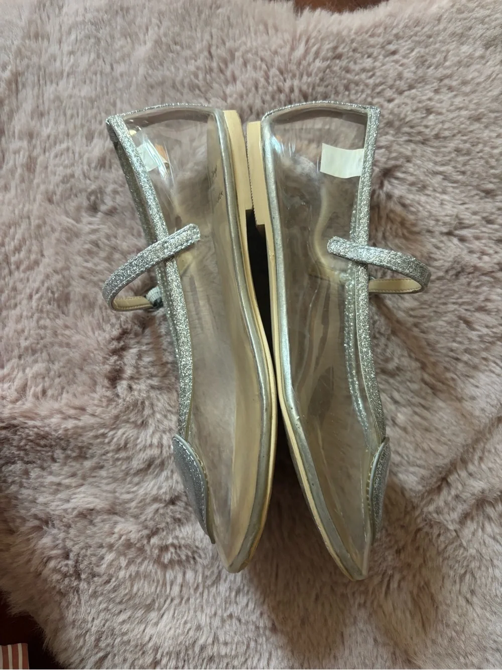 Disney Cinderella Inspired Ballet Flats with Heart Detail - Light Blue